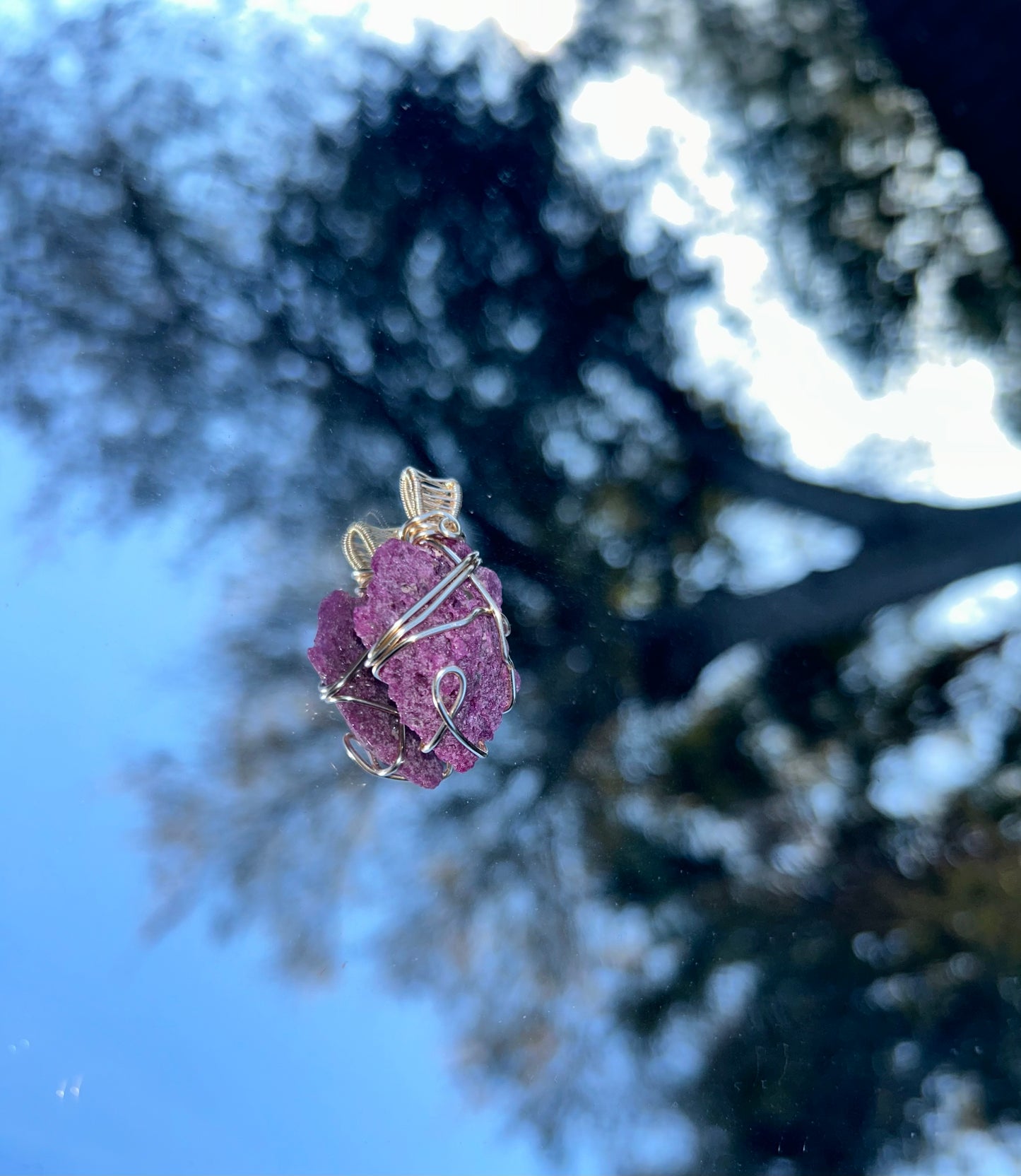 Honeycomb Ruby Pendant