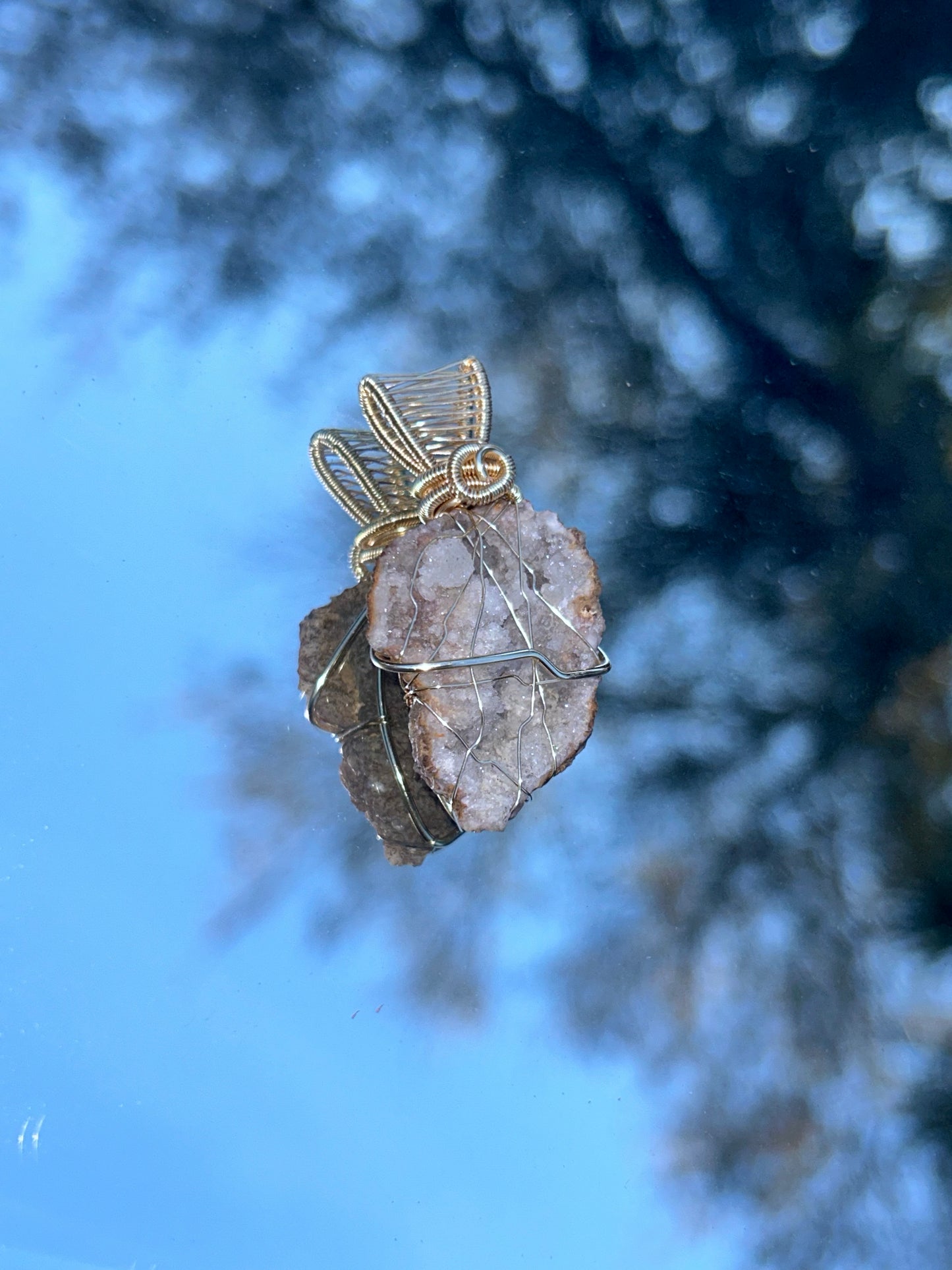 Clear quartz Geode