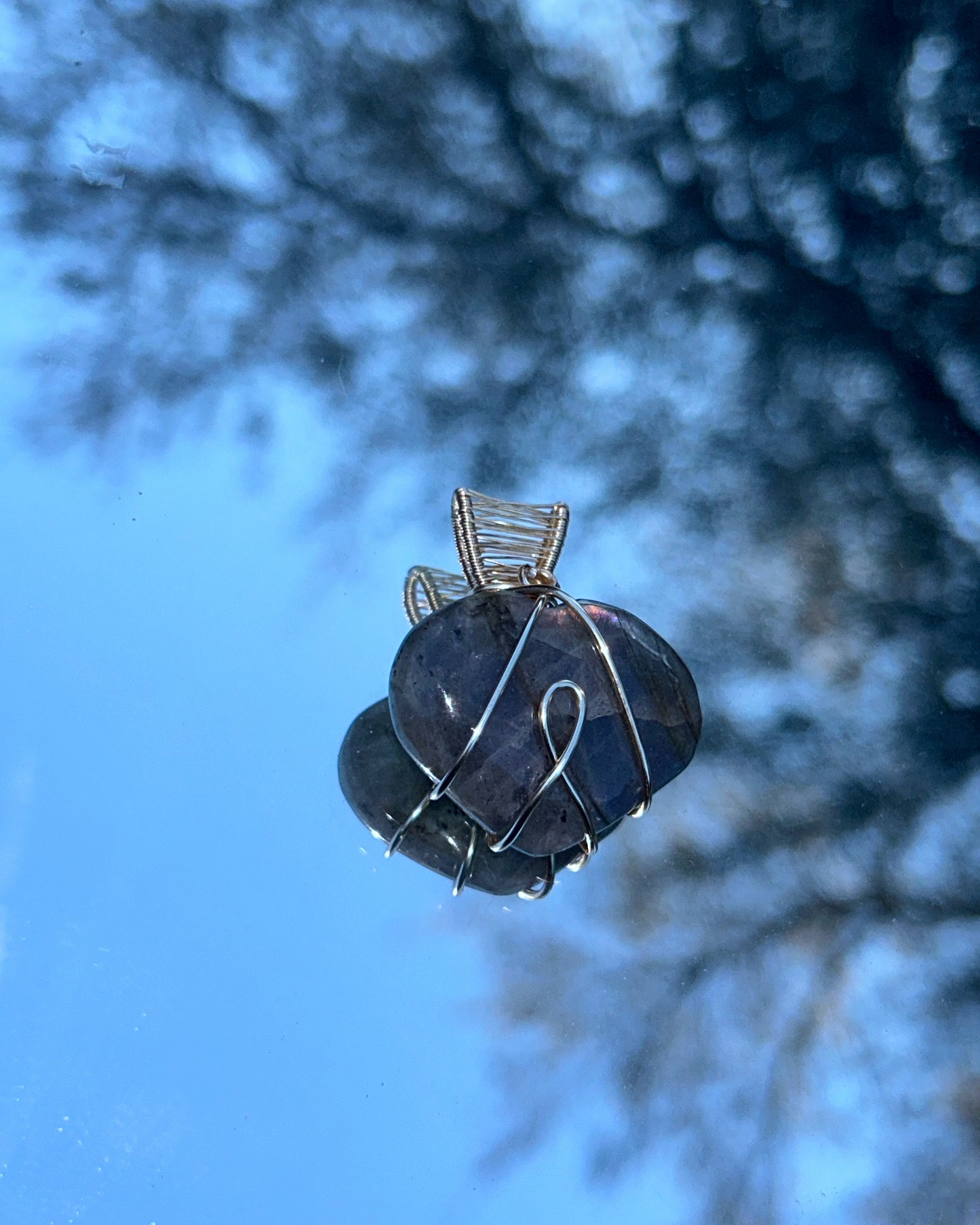 Heart Labradorite Pendant
