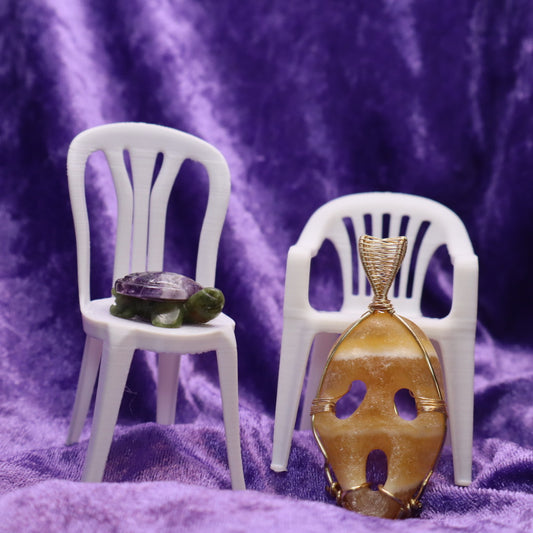 Colgante de "Ghost Face" en Calcita Amarilla