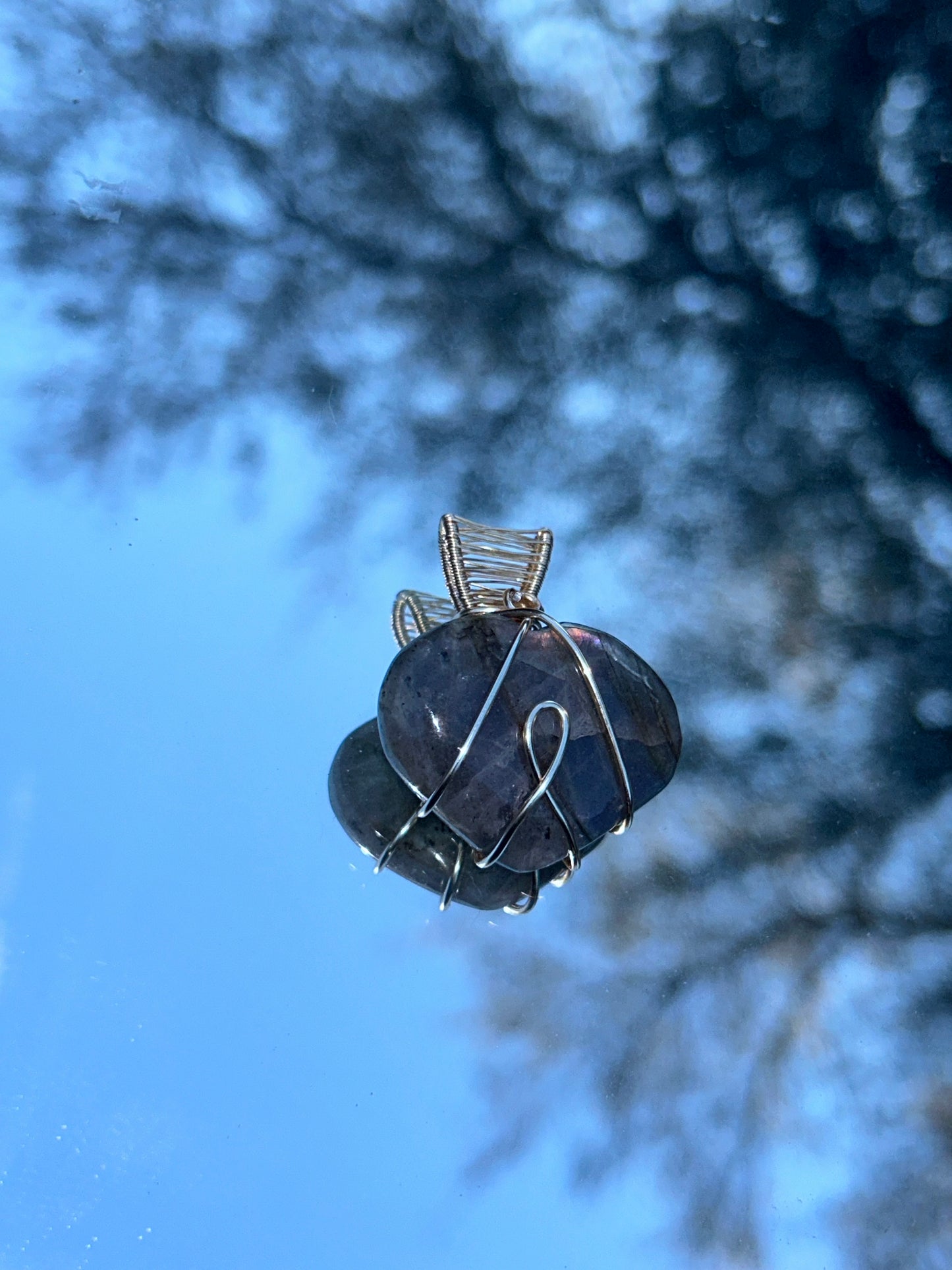 Heart Labradorite Pendant