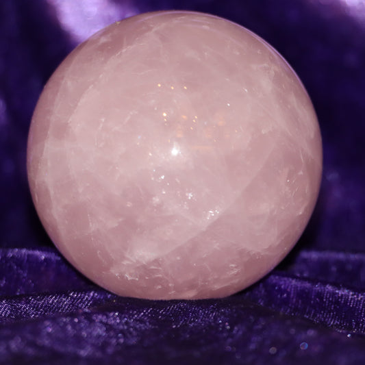 Rose quartz sphere
