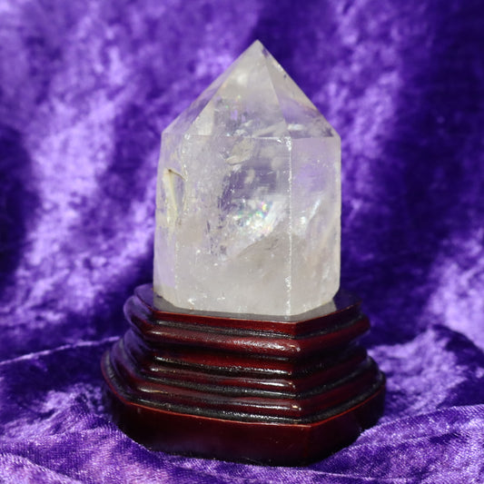 Punta de cuarzo cristal