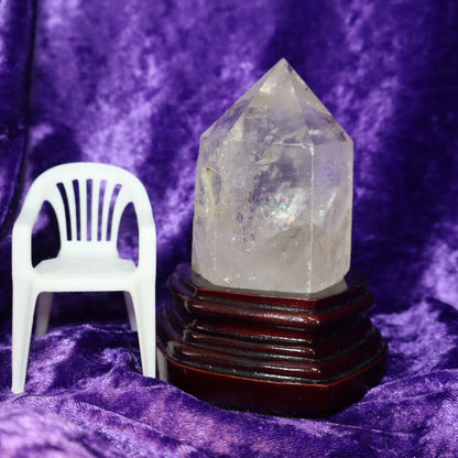 Punta de cuarzo cristal